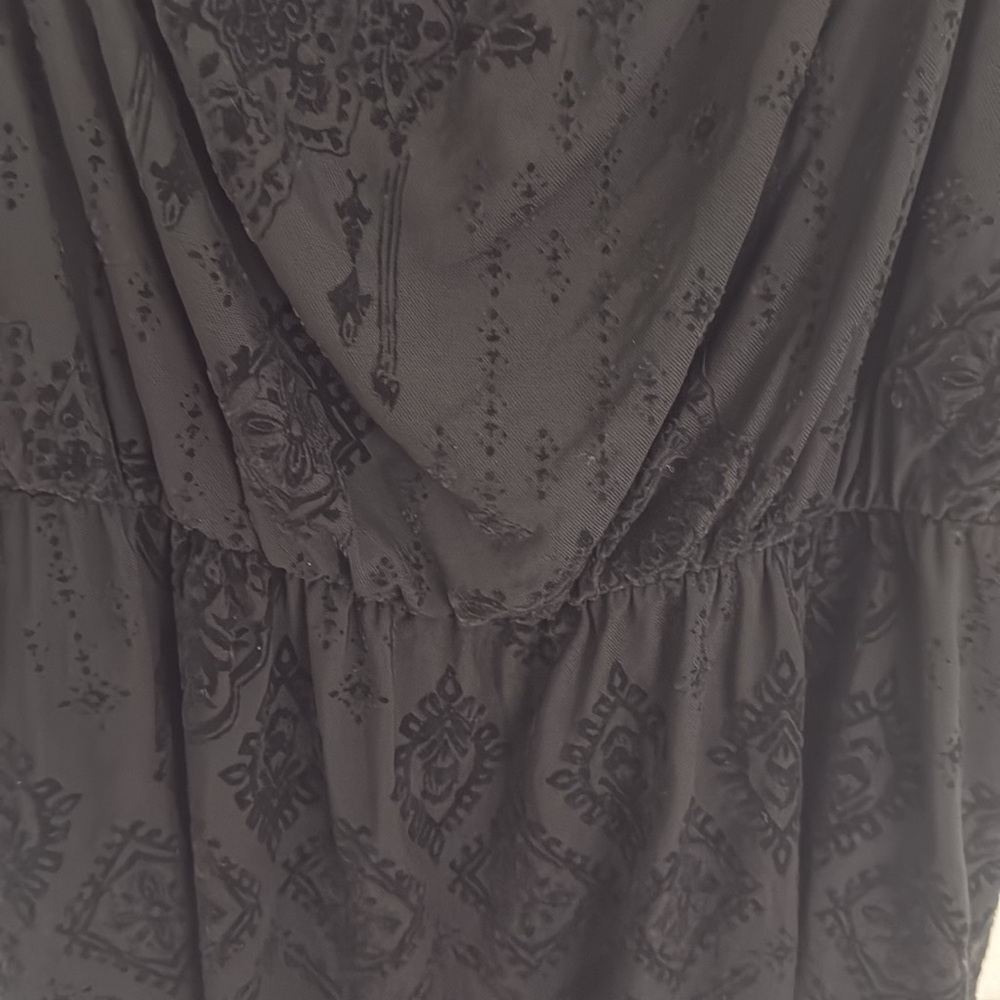 Sheer Black Women's Top by Torrid, Cinched Waist, Dress up or Wear with Jeans! - Picture 4 of 13